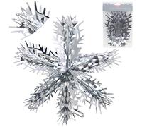Christmas Concepts® 16” (1.3ft) Large Foil 3D Snowflake Hanging Decoration - Christmas Trimming (Silver)