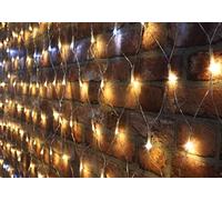 Christmas Concepts® 180 LED Warm White & White Twinkle Effect Net Lights - 1.8 x 1.2m Christmas Lights - Energy Efficient Indoor/Outdoor Decorations