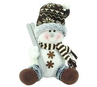 Christmas Concepts® 225mm (9") Snowman Winter Wonderland Christmas Decorations (9", Sitting Santa Hat)
