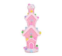 Christmas Concepts® 260mm (10") Pink Glitter Whoville Decorated Candy House - Christmas Decorations