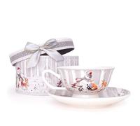 Christmas Concepts® 290mm (11.4") Snowman & Friends Deluxe Ceramic Tableware Range (Teacup & Saucer)