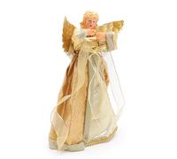 Christmas Concepts® 300mm (12") Traditional Tree Top Angel - Christmas Tree Topper Decoration - Gold Or Silver (Gold)
