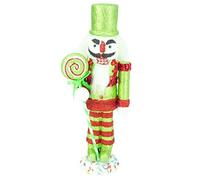 Christmas Concepts® 30cm (12") Glitter Foam Christmas Nutcracker Soldier Decoration Christmas Decorations (Green)