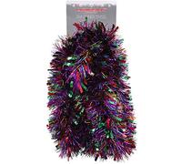 Christmas Concepts® 3m (9.8ft) Chunky/Fine Christmas Tinsel - Christmas Decoration Tinsel (Rainbow)