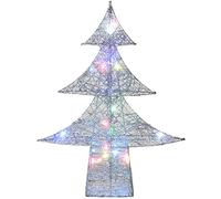 Christmas Concepts® 400mm (16") LED Light Up Colour Changing Rattan Tree Christmas Tabletop Decoration