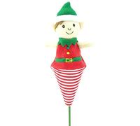 Christmas Concepts® 405mm (16") Pop Up Plush Elf in a Cone on a Stick Christmas Decoration - Christmas Stocking Fillers - Christmas Eve Gifts