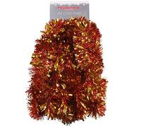 Christmas Concepts® 4m Metre Chunky/Fine Christmas Tinsel - Christmas Decoration Tinsel (RED & GOLD)