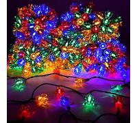 Christmas Concepts® 500 50m/164ft Retro Multi Coloured LED Petal Lights with 8 Function Controller - Indoor/Outdoor - Energy Efficient A++ - Christmas Lights