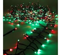 Christmas Concepts® 500 6M/20FT Red and Green LED Cluster Lights with 8 Function Controller - Indoor/Outdoor - Energy Efficient A++ - Christmas Lights