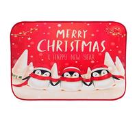Christmas Concepts® 590mm (23") 'Merry Christmas & Happy New Year' Penguin Design Non Slip Door Mat - Christmas Decorations