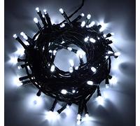 Christmas Concepts® 80 Static LED String Lights 12M (39ft) Energy Efficient Christmas Lights - Indoor/Outdoor Lighting (White)