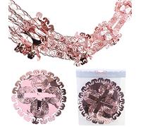 Christmas Concepts® 9ft x 1ft Large Round Foil Garland Festive Hanging Decorations - Christmas Trimming (Rose Gold)