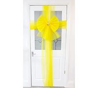 Christmas Concepts® DIY Decorative Door Bow With Diamante Decoration - Wedding/Parties/Easter (Yellow)