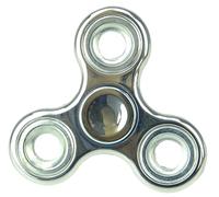 Christmas Concepts® - Exclusive Fidget Hand Spinner - Stress Reducer, Stress Relief, Autism - METALLIC SILVER