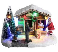 Christmas Concepts® LED Light Up Christmas Village Scene - 200mm (8") (Bratwurst Sausage Shop)