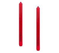 Christmas Concepts® Pack of 2-25cm Christmas Advent Candle - Traditional Countdown to Christmas (Red)