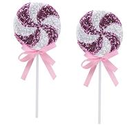 Christmas Concepts® Pack of 2 360mm (14.2") Giant Sparkly Sequin Lollipop Christmas Decoration - Christmas Tree Ornaments - 11 Colours Available