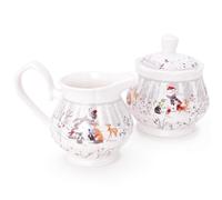 Christmas Concepts® Snowman & Friends Deluxe Ceramic Tableware Range (Milk Jug & Sugar Pot)