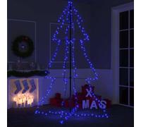 vidaXL Christmas Cone Tree 240 LEDs Indoor and Outdoor 118x180 cm, Blue