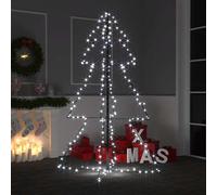 vidaXL Christmas Cone Tree 200 LEDs Indoor and Outdoor 98x150 cm UK HOT