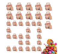 Christmas Cookie Box - 50 Pieces Festive Storage for Sweets and | Christmas Party Favor Set with String and Card | For Children, Parties, School, Home Office Celebrations