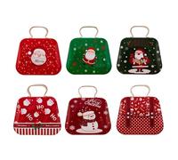 Christmas Cookie Box, Christmas Street Box, Vista Print Cookie Tin, Christmas Box Containers - Metal Tin Box 6 Cookie Containers, Food Storage Containers, Christmas Decoration Cookie Box, Party