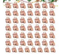 Christmas Cookie Boxes, 50PCS Christmas Cookie Bags, Gift Bag With Message Board, Baking Goods Packing Box, For Party Supplies Candy Holiday Gathering Vacation Home School Office