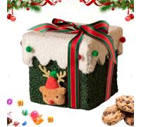 Christmas Cookie Boxes, Reinforced Empty Container | Treat Boxes During Holidays | Chocolate Cake Pan Greeting Cards Family Friends Home Party Decoration