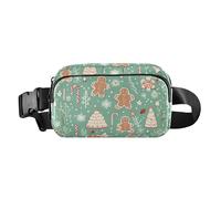Christmas Cookie Candy Fanny Pack for Women Men, Bumbag Crossbody Waist Packs with Adjustable Strap Belt Bag for Travel Workout Hiking