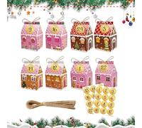 Christmas Cookie Containers | Holiday Snacks Boxes,Winter Treats Packaging Cookie Chocolate Candy Cake Dessert Containers for Party Supplies Holiday Christmas Celebration