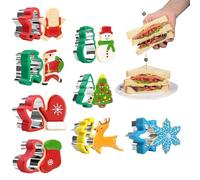 Christmas Cookie Cutter - 8 Pieces Pastry Mold | Stainless Steel Cutter for Santa, Snowflake, Tree, Gingerbread and Fondant | For Christmas Cookies, Cake and Dessert