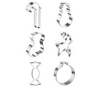 Christmas Cookie Cutter,Stainless Steel Santa Snowflake | Holiday Cookie Cutter Christmas Molds,for Food Fondant Cheese Dessert Pastry Winter Party Kids Adults Family
