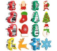 Christmas Cookie Cutters 8 PCS(Medium),Sandwich Cutter and Sealer,Cookie Cutters Christmas Shapes