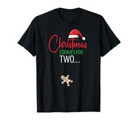 Christmas Cookie Mischief Shared Between Two People T-Shirt