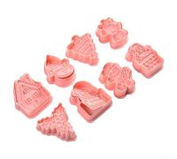 Christmas Cookie Set 8PCS Stamp Tools for Fun Baking Perfect for Family and Kids to Enjoy