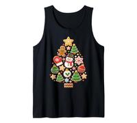 Christmas Cookie Tree Snowman Gingerbread Holly Ornaments Tank Top