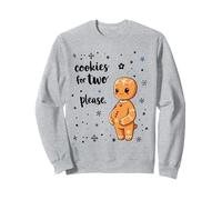 Christmas Cookies For Two Please Xmas Pregnancy Announcement Sweatshirt