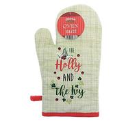 Christmas Corner Single Oven Mitt/Gauntlet, The Holly and The Ivy design