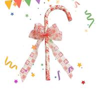 Christmas Cosplay Bowknot Cane, Little Bo Peep Cane,Pink Bow Prop, Stage Performance Staff Prop, Decorative Staff-Prop For Girls' Stage Dress UpParty Performance Women Kids Halloween Travel