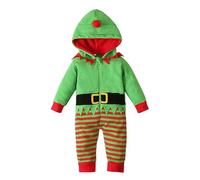 Christmas Costume Kids,Fall Winter Outfits 0-12M Boys Romper 18-24 Months Fleece Baby Bodysuit Before Kids Costumes My First Hat Little Sister Clothes (f#Green,12-18 Months)
