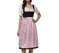 Christmas Costumes German Oktoberfest Costume Women's Laced Half Apron Bavarian Traditional Cosplay Dress Outfit Elegant Historical Themed Party Attire(S)
