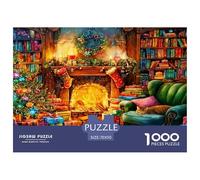 Christmas Cottage 1000 Pieces Jigsaw Puzzles for Adults Educational Games Beautiful Home Decoration Art Colorful DIY Craft 70x50cm/1000pcs
