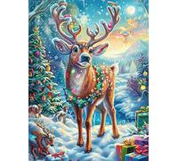 Christmas Cottage in Snowy Valley 1000 Piece Pack DIY Jigsaw Puzzle Fantástico Cuento De Hadas Animal Collectors Cognitive Development Educational Decorative Puzzle Gifts for Adults High-grade Cardbo