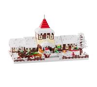 Christmas Cottage Mini Building Block Set, 6200 PCS Christmas Cottage House Architecture Micro Bricks Model Kit, MOC Construction Building Blocks Kit, Architecture Set Not Compatible with Major Brands