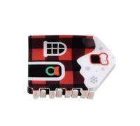 Christmas Cottage Puzzle Hairpin·holiday Hairstyle Decoration·cute Hairpin·winter " YKq258 (A, 8X4CM)