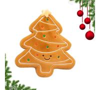 Christmas Couch Pillows for living room Plush Tree Gingerbread Sofa Cushions, Festive Holiday Accent Pillows, Soft Decorative Plush Throw for Bedroom Office Living Room Bed Window Sill Winter Décor