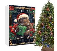 Christmas Count Down Calendars | Acrylic Festive 2D Apes Ornament,24 Days Pendant Countdown Calendar | for Men Husband Kids Adults Family Party Festival Home Holiday Desk Fireplac Activities
