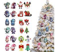 Christmas Countdown 1.38 Inch Countdown Calendar for Decorations, Figure Decoration with Holiday, Daily Surprises for Children, Teenagers and Families, 24 Days, Fun Christmas Activity at Home