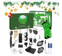 Christmas Countdown - 13 Inch Golf Gift Calendar, Advent Set, Golf Balls, Tees, Tools, Creative Sports Holiday Surprise | Ideal for Men, Dads, Friends, Parties, Events, Family Fathers