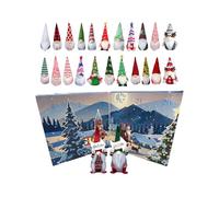 Christmas Countdown | 2025 Christmas Gnome Count down Calendars - Plush Ornament with 24-Days Gnome Design for Boys Family Travel Adults Women Teen Party Kids Home School Men
